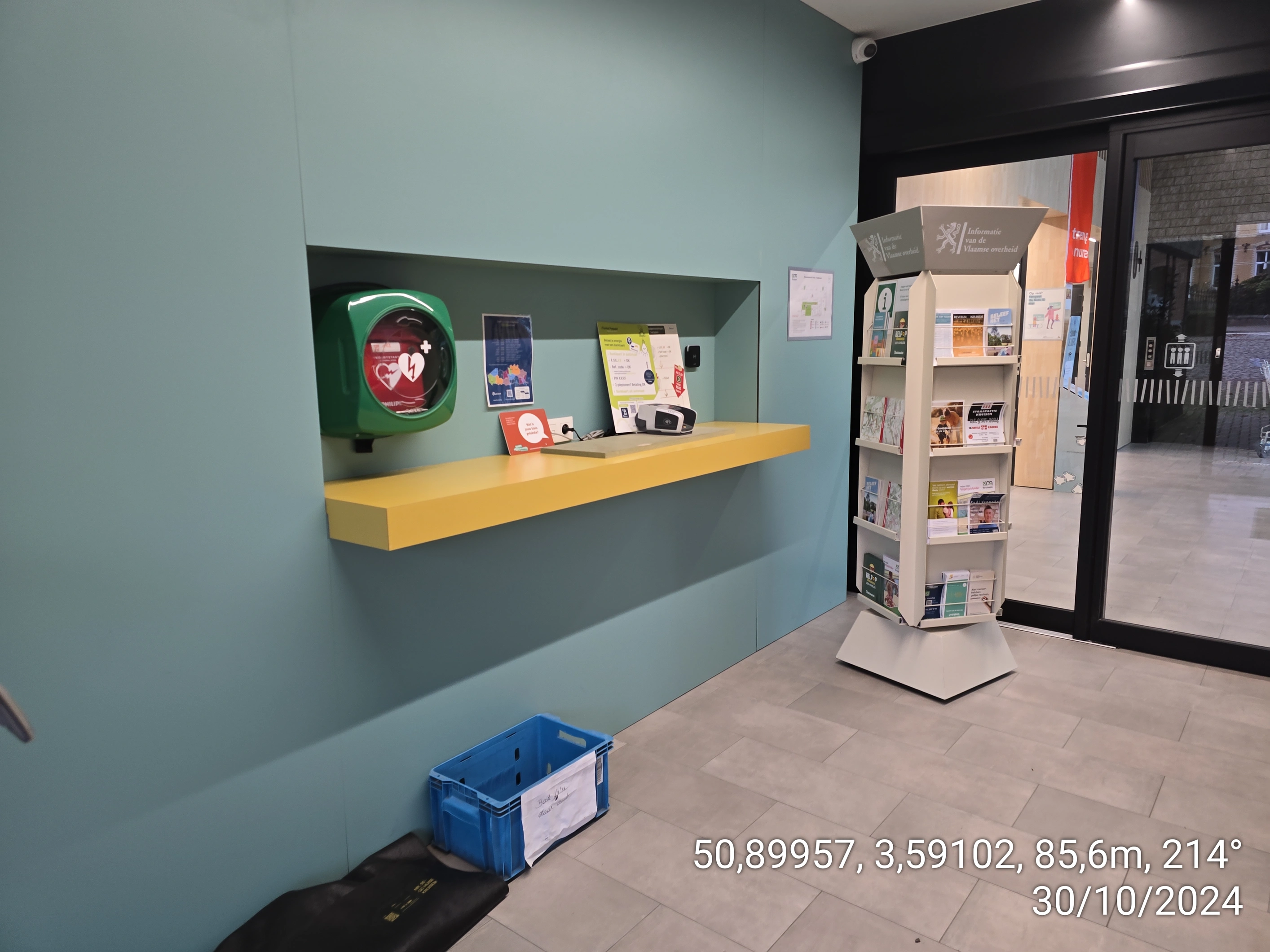 AED binnen tochtportaal